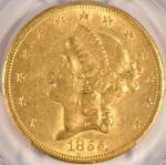 1855-S $20 Liberty Gold Double Eagle Coin