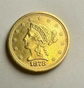 1878-S Liberty Head Quarter Eagle Gold Coin