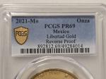 2021 Mo Reverse Proof 1 Oz Gold Libertad Coin