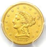 1875-S Liberty Gold Quarter Eagle $2.50 Coin