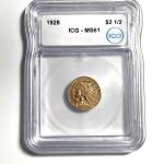 1928 $2.50 Gold Indian Head Eagle Coin