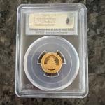 2013 China 1/10 oz Gold Panda Coin MS 70