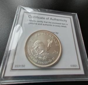 2022 South Africa 1 oz Silver Krugerrand Coin