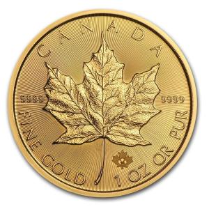 1 oz Canadian Gold Maple Leaf Coin - Random Year