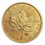 1 oz Canadian Gold Maple Leaf Coin - Random Year