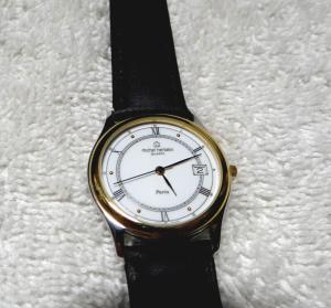 Men's Michel Herbelin Swiss Leather Wristwatch