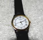 Men's Michel Herbelin Swiss Leather Wristwatch