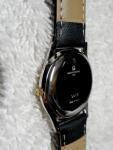 Men's Michel Herbelin Swiss Leather Wristwatch