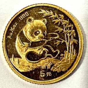 1994 Gold Panda 1/20 oz Chinese Coin