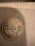 Swiss Helvetia 20 Franc Gold Coin 1927
