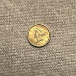 1853 Liberty Head Gold $1 Coin - AU Quality