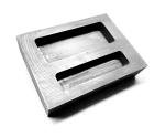 2-Pocket Graphite Ingot Mold for Melting Gold