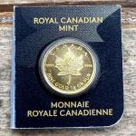 1 Gram .9999 Fine Gold Maple Leaf Coin