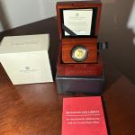 2025 Britannia Liberty 1/10 oz Gold Proof Coin