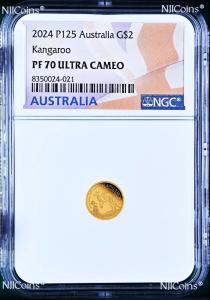 2024 Australia Mini Roo Proof 0.5g Gold Coin