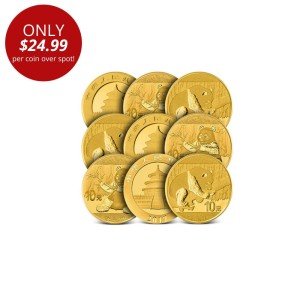 1 Gram Chinese Gold Panda Coin - Sealed Deal