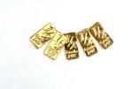 Set of 5 Pure 24K Gold Bars