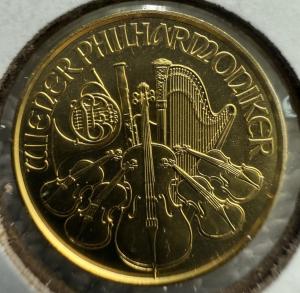 2021 Austria Gold Philharmonic Coin - 1/10 oz