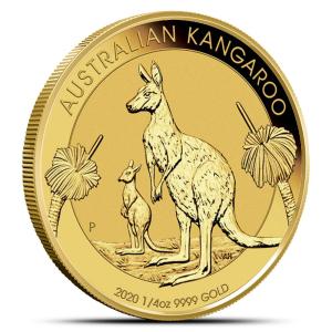 2020 Australian Gold Kangaroo 1/4 oz Coin
