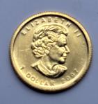 2007 Canada Gold Maple Leaf - 1/20 oz Coin