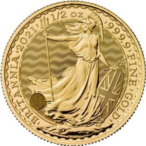 2021 1/2 oz British Gold Britannia Coin