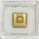 Geiger Edelmetalle 5g Fine Gold Square Bar