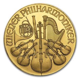 1989 Austria 1 oz Gold Philharmonic Coin