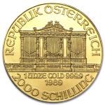 1989 Austria 1 oz Gold Philharmonic Coin