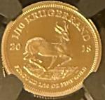 2018 South Africa 1/10 oz Gold Krugerrand NGC PF-70