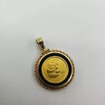 1/10 Ounce Gold-Plated China Panda Pendant