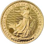 2021 1/2 oz British Gold Britannia Coin