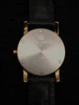 Michel Herbelin Gold Lady's Wristwatch with Leather Strap