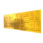 11 Fractional Snap Bars of .9999 Gold Bullion