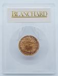 1949 B Swiss Gold 20 Franc in Blanchard Holder