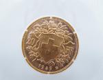 1949 B Swiss Gold 20 Franc in Blanchard Holder