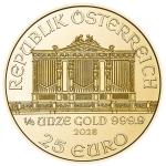 2026 Austrian Gold Philharmonic 25 Euro Coin 1/4 oz