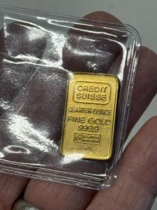 Credit Suisse 1/4 oz Vintage Gold Ingot