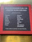 2023 Diamond Dust Gold Flag Libertad Coin 1 oz