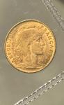 1906 France Gold 10 Francs Rooster Coin