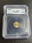 2024 Canada Maple Leaf Gold 1/20 oz Coin