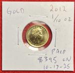 2012 Great Britain 1/10 oz Gold Britannia Coin