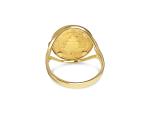 14k Yellow Gold Panda Bear Coin Ring