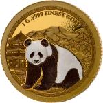 2025 Samoa 24K Gold Chinese Brown Panda Coin
