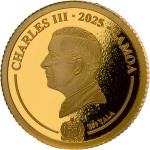 2025 Samoa 24K Gold Chinese Brown Panda Coin