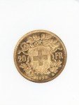 1898 Swiss 20 Francs Gold Coin - MS64