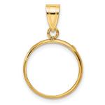 14k Gold Coin Bezel for 1/10 oz Krugerrand