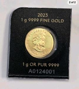 2023 Canada 1g 24K Gold Maple Coin