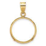 14k Gold Coin Bezel for 1/10 oz Krugerrand