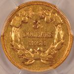 1868 $3 Indian Princess Gold Coin PCGS XF40