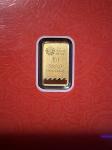 1 gram Gold Bar - Royal Mint Britannia